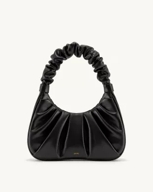 Gabbi Ruched Faux Leather Hobo