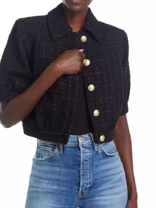 The View Joy Behar Black Tweed Jacket