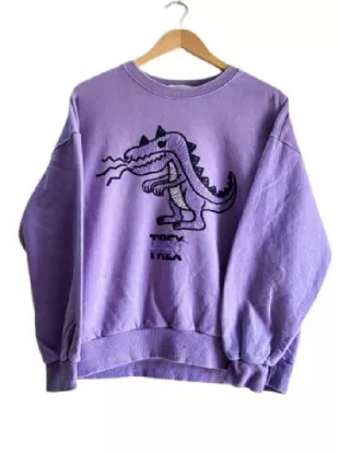 Siren S02 Eline Powell Purple Dino Sweatshirt