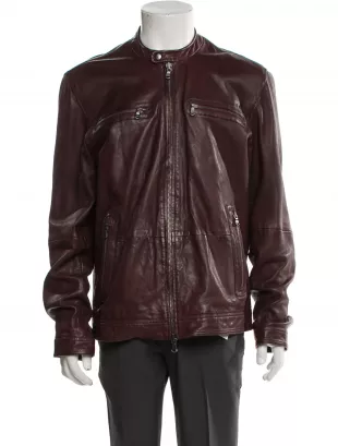 Eel Skin Moto Jacket