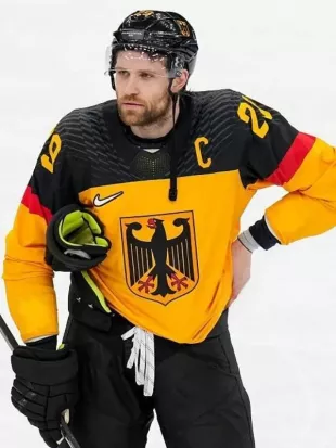 Leon Draisaitl Team Germany Winter Olympics Ice Hockey Jersey