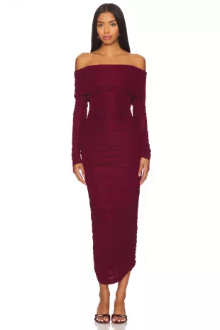 Varonica Dress in Oxblood