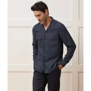 Rayon Field Loop Collar Shirt