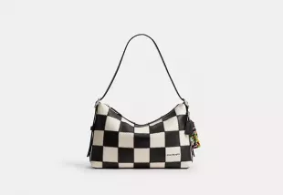 Alter/Ego Slouchy Shoulder Bag in upcrafted™ leather/Black/Chalk