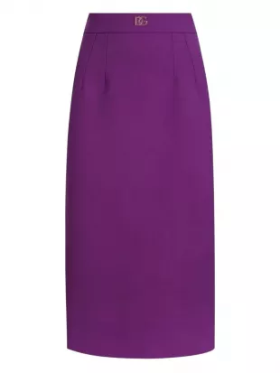 DNA Wool Midi Skirt