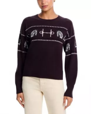 100% Cashmere Horse Sweater