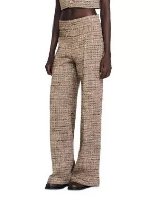Decorative Tweed Pants