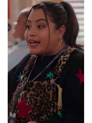 Abbott Elementary S5 Keyla Monterroso Mejia Star & Moon Printed Sweater