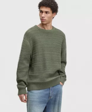 Relaxed-Fit Textured Sweater