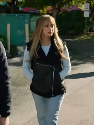 Wild Cards Max Mitchell Black Aviator Leather Vest