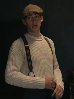 Young Sherlock Hero Fiennes Tiffin Cream Sweater