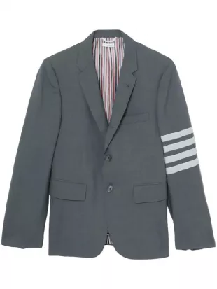 The Beauty S01 Brandon Gillard Striped Grey Blazer