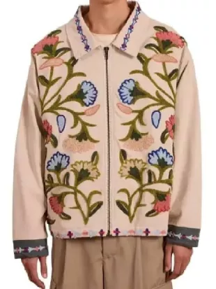 Small Achievable Goals S02 Evan Flower Print Jacket
