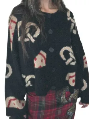 Abbott Elementary S05 Keyla Mejia Pizza & Pretzel Cardigan