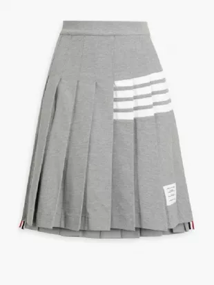The Beauty 2026 Brandon Gillard Pleated Striped Grey Skirt