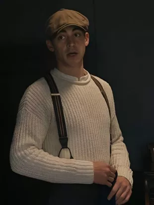 Young Sherlock S01 Hero Fiennes Tiffin Knitted Sweater