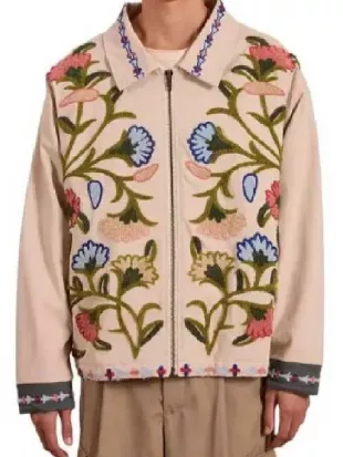 Small Achievable Goals S02 Alexander Nunez Beige Floral Jacket