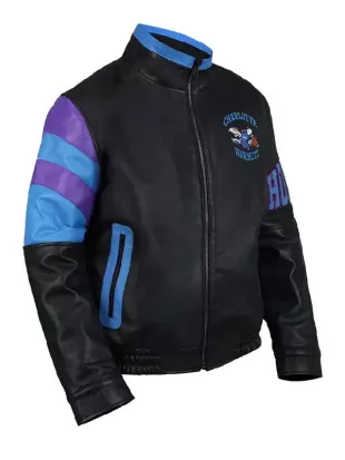 Charlotte Hornets 90s Starter Vintage Leather Jacket