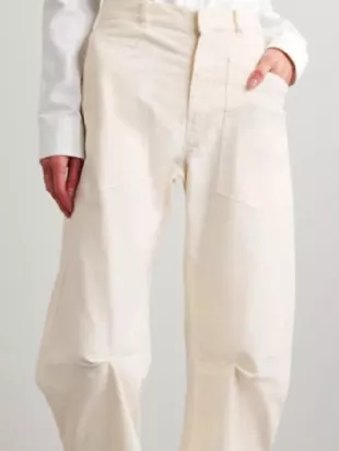 Shrinking S03 Christa Miller Barrel Leg Pants