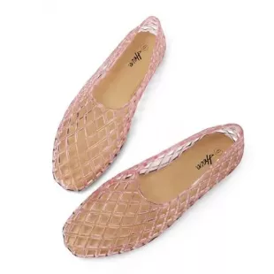 Jelly Mesh Flats Breathable Clear Hollow Shoes