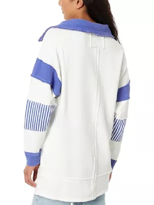 Real Housewives of Beverly Hills S15 Erika Girardi Striped Sweatshirt