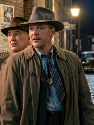 The Bride 2026 Peter Sarsgaard Trench Coat