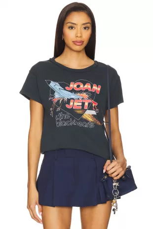 Joan Jett Fighter Reverse GF Tee