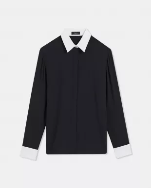 Contrast Straight Shirt