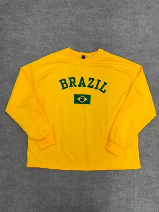 Yellow Brazil Long sleeve Shirt