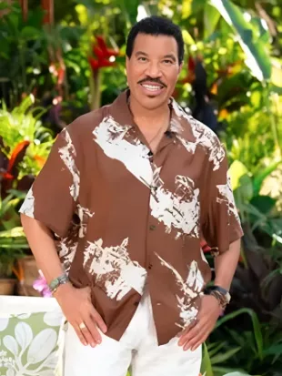 American Idol S24 Lionel Richie Brown & White Printed Shirt