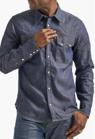 101 Regular Fit Denim Western Shirt