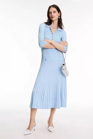 Rib Knit Midi Dress