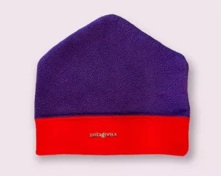 Purple & Red Patagonia Fleece Unisex Adult Winter Beanie
