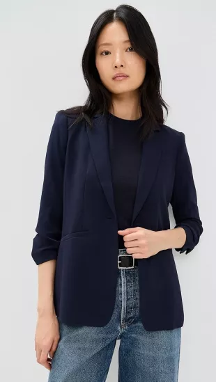 Khloe Ruched Sleeve Blazer