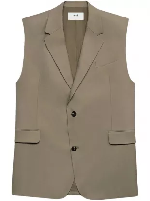 Oversize Virgin Wool Waistcoat