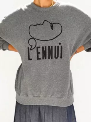 Shrinking Christa Miller Grey Sweatshirt