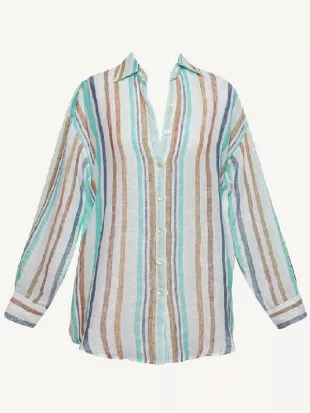 Vladimir 2026 Rachel Weisz Multicolor Striped Shirt