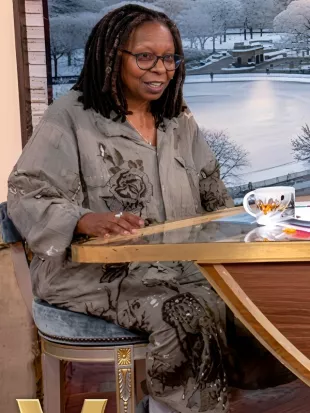 The View 2026 Whoopi Goldberg Mother Nature Printed Jumpsuit