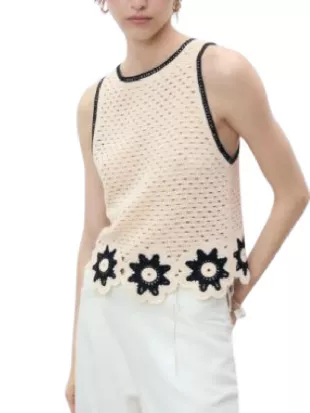 Bachelor Mansion Takeover 2026 Joan Vassos Floral Crochet Top