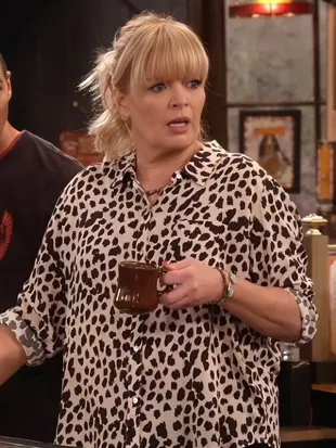 Happys Place Melissa Peterman Cheetah Printed Shirt