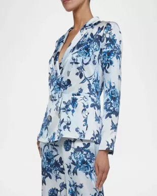 Colin Floral Double-Breasted Blazer
