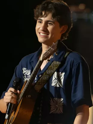 Julian Kalel American Idol S27 Navy Resort Shirt