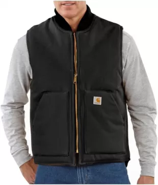 Men's V01 Relaxed Fit Firm Duck Insulated Rib Collar Vest