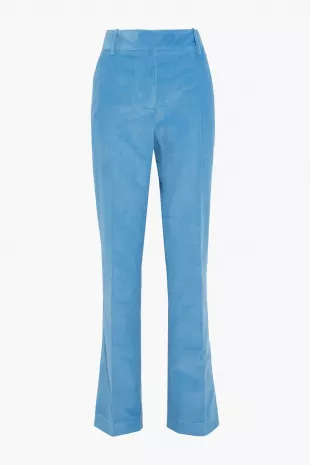 Cotton-Corduroy Straight-Leg Pants