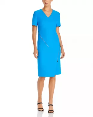Duzira Zipper Trim Dress