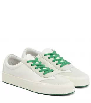 Marley Suede Paneled Leather Sneakers