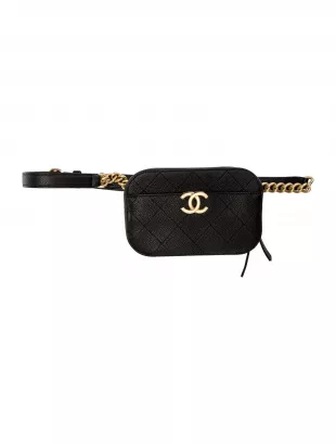 Quilted Caviar Leather Chic Affinity Belt Bag