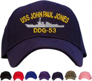 USS John Paul Jones DDG 53 Embroidered Baseball Cap