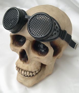 NOIR sur noir Cyber Rave   STEAMPUNK   Goth   Punk   Clubbing soudeurs lunettes avec soin yeux maille