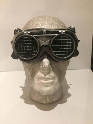 Lunettes steampunk avec Flip Up lunettes, avec des Fronts de maille, Post apocalyptique survie, Mad Max, Burning Man, Style Wasteland